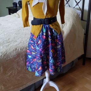 Sweet birds skirt by Retrolicious